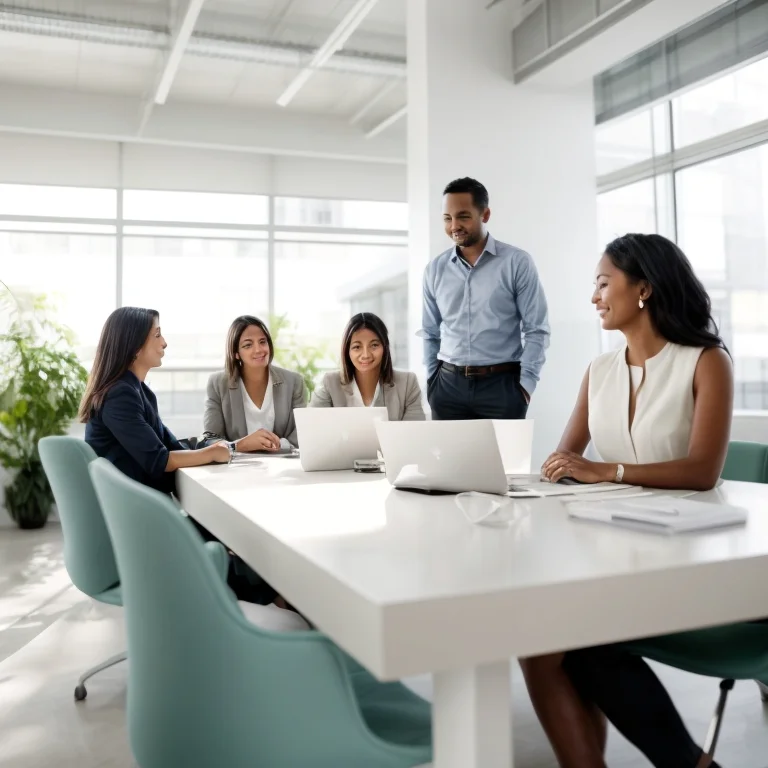 Leader facilitating a team feedback session